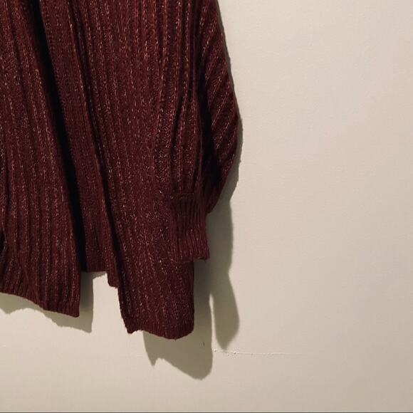 URBAN OUTFITTERS Truly Madly Deeply Chunky Knit Balloon Sleeve Cardigan Sweater - Picture 5 of 9